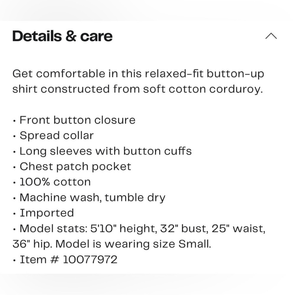 Frank & Eileen Relaxed Fit Corduroy Button-Up Shirt - Picture 4 of 4